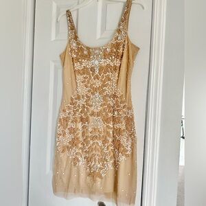 Adrianna Papell Sequins Dress Woman Size 10
